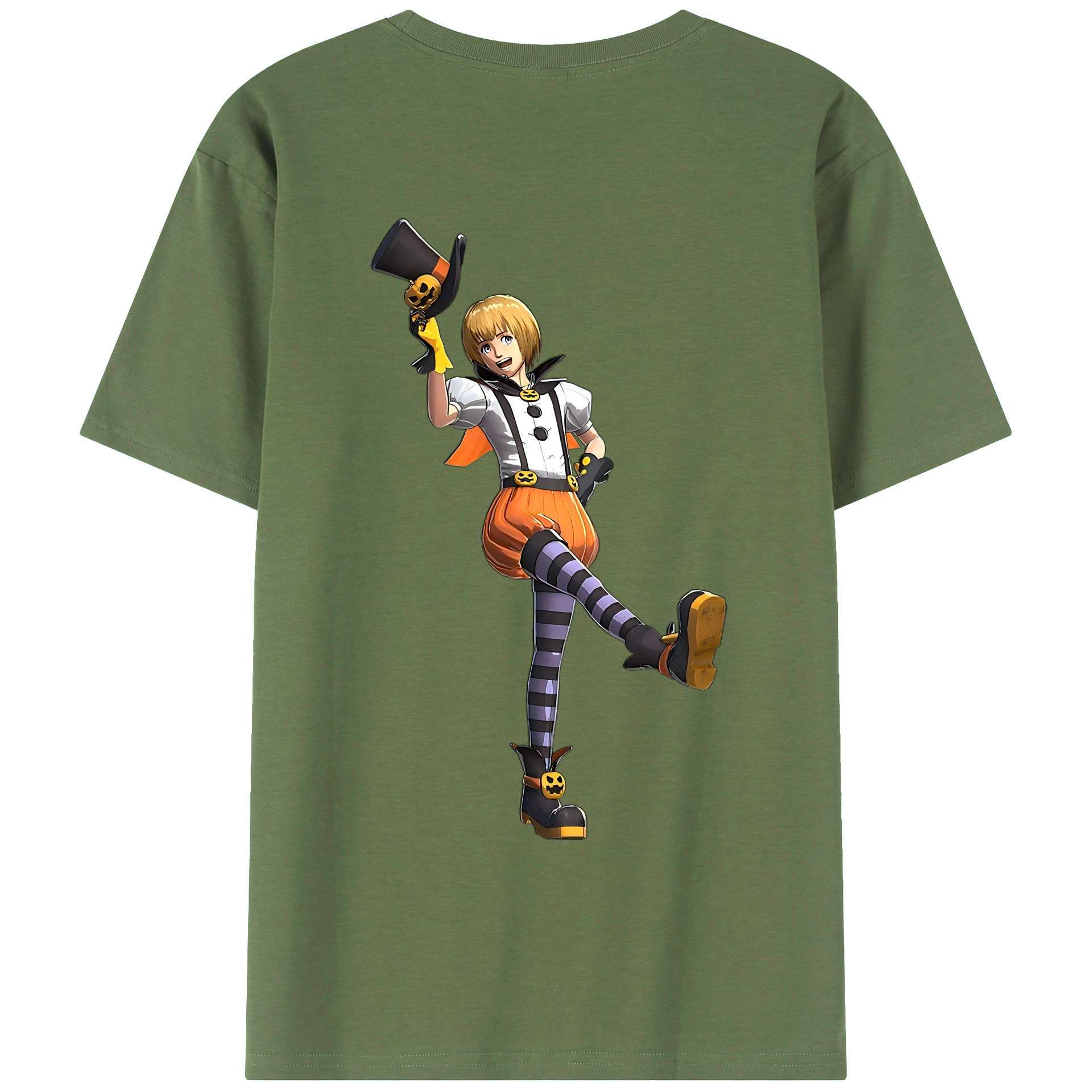 （画像用） 進撃の巨人 アルミン·アルレルト Attack on Titan Armin Arlert 綿100％ メンズ半袖Tシャツ（バックプリント） 通気性